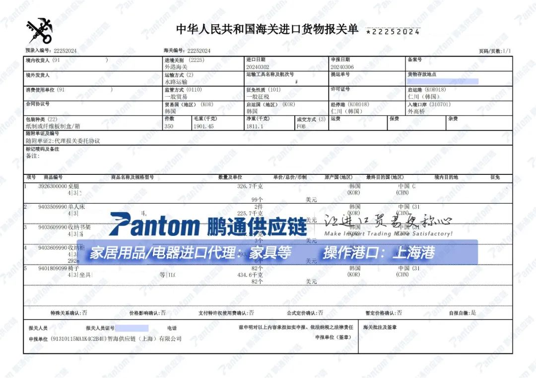 【進口案例】如何在上海港高效完成家具進口清關？（附詳細流程）